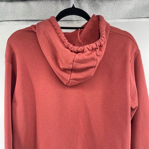 Chaser Women’s Oversized Pullover Hoodie Sweatshirt Small Rust Orange Cotton - Picture 7 of 13